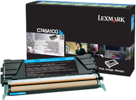 Tonercartridge Lexmark C746A1CG cyaan