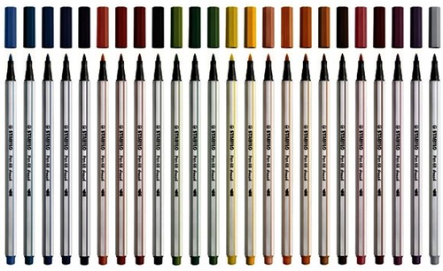Brushstift STABILO Pen 568/36 smaragd groen-3