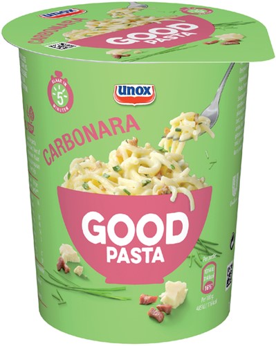 Unox good pasta spaghetti carbonara 1 cup