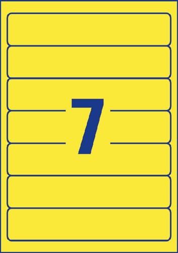 Etiket ordner 192x38mm Avery L4765 geel 20vel-2