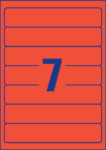 Etiket ordner 192x38mm Avery L7701 rood 20vel-2