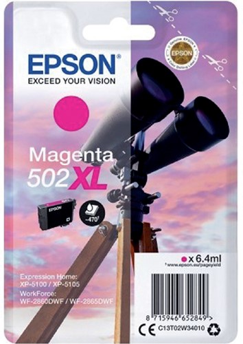 Inkcartridge Epson T02W3 502XL magenta