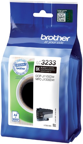 Inktcartridge Brother LC3233 zwart