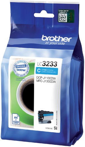 Inktcartridge Brother LC3233 cyaan