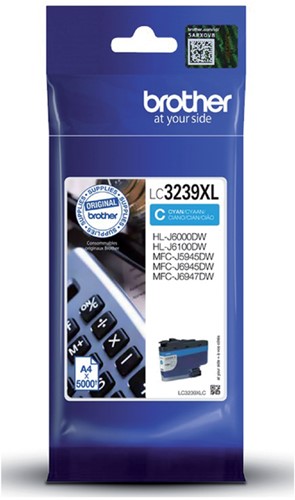 Inktcartridge Brother LC3239XL 5K cyaan