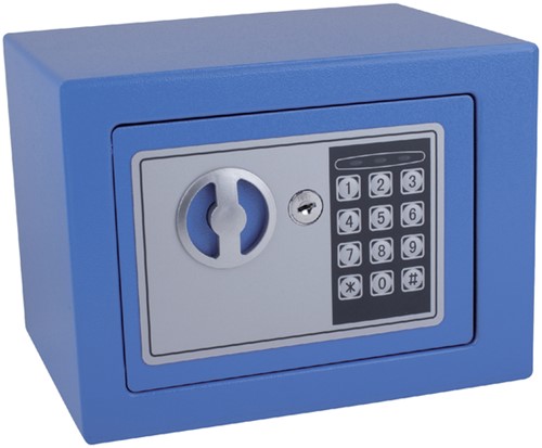 Kluis Pavo mini 230x170x170mm elektronisch blauw