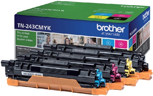 Toner Brother TN-243 1K zwart + 3 kleuren
