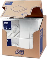 Servet Tork 33 x33 cm Advanced 2-laag wit ds/200 477402-2