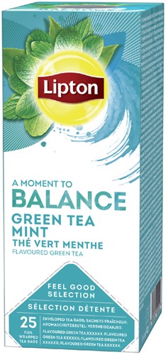 Thee Lipton green tea mint 1.5gr pk/25