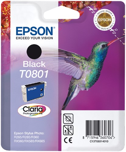 Inktcartridge Epson T080140 zwart
