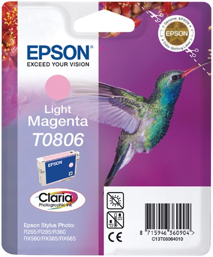 Inktcartridge Epson T080640 licht magenta