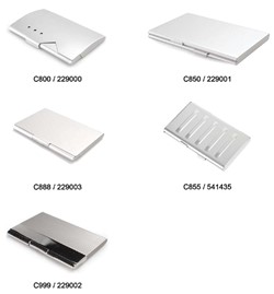 MTM visitekaarthouders aluminium