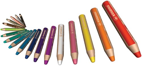 Kleurpotloden STABILO Woody 8806 assorti etui/6-2