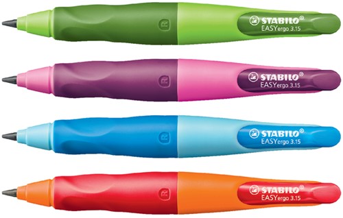 Vulpotlood STABILO Easyergo 3.15mm rechtshandig groen/donkergroen blister-3