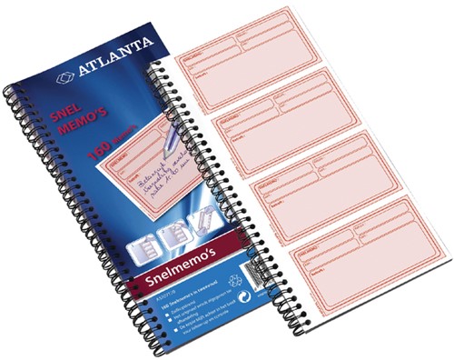 Snelmemoblok 74x125mm 160x2vel A5707-120