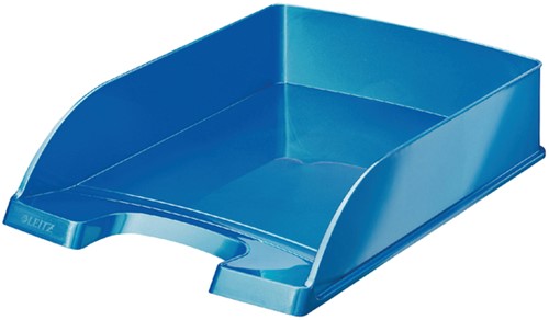 Brievenbakje Leitz Plus WOW A4 5226 blauw metallic