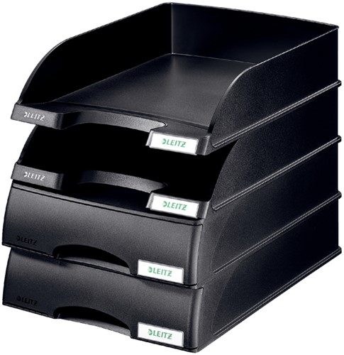 Brievenbakje Leitz 5210 met lade zwart-2