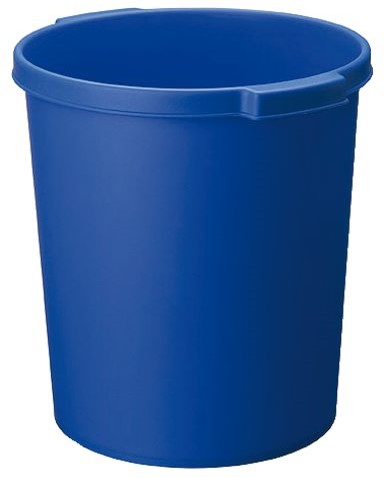 Papierbak Jalema 15liter met griprand rond blauw