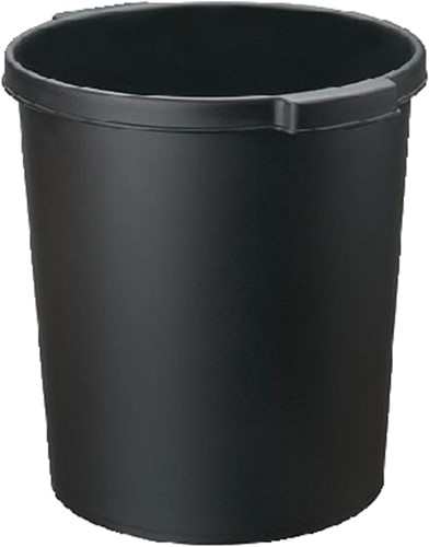 Papierbak Jalema 15liter met griprand rond zwart
