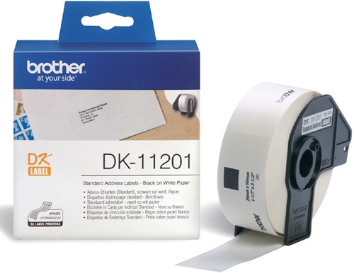 Etiket Brother  29mmx90mm standaard adreslabel rol/400  DK-11201