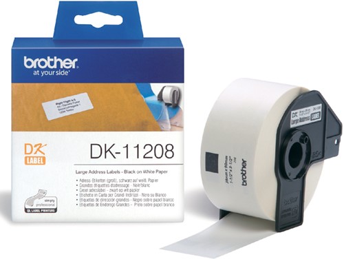 Etiket Brother  38mmx90mm groot adreslabel rol/400  DK-11208
