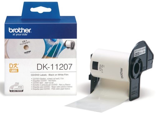 Etiket Brother rond 58mm CD/DVD label rol/100  DK-11207