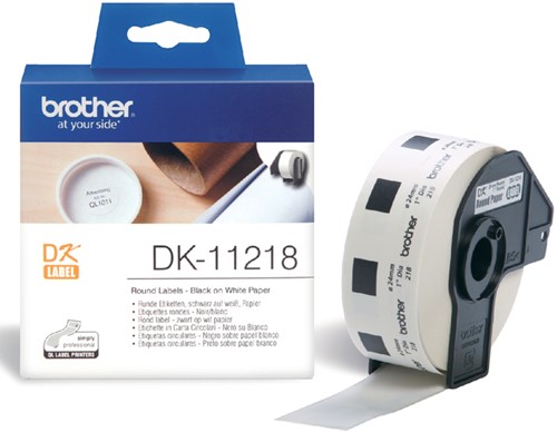 Etiket Brother rond 24mm doorsnee rol/1000 DK-11218