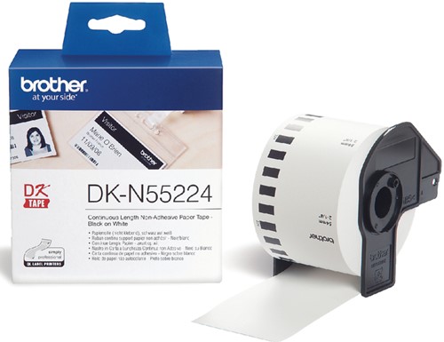Etiket Brother  54mmx30.48m niet klevend continue lengte DK-N55224