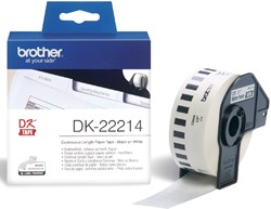 Etiket Brother  12mmx30.48m continue lengte DK-22214