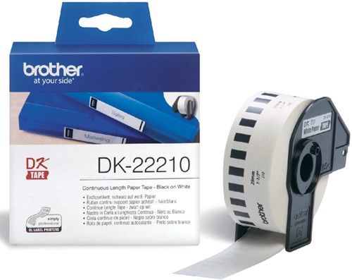 Etiket Brother  29mmx30.48m continue lengte  DK-22210