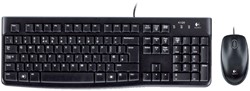 Logitech draadloos toetsenbord + muis MK120