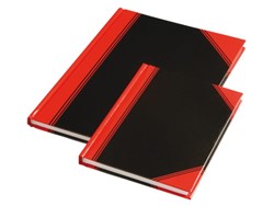 Notitieboek zwart/rood