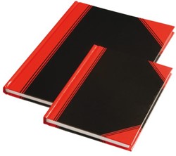 Notitieboek zwart/rood