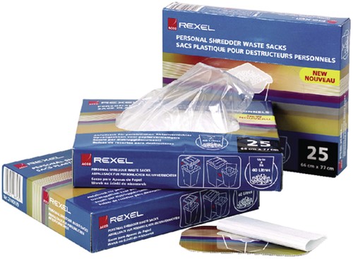 Papiervernietigerzak Rexel 240x98cm 115liter 100stuks 