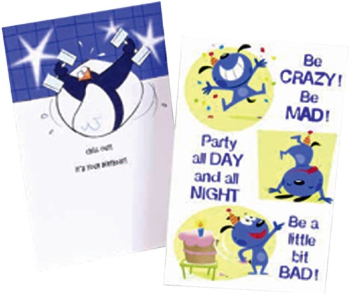Wenskaart navulset Hallmark verjaardag humor pk/12
