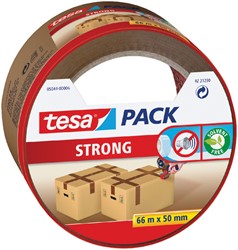 Verpakkingstape Tesa 50mmx66m 05044 PP low noise bruin blister