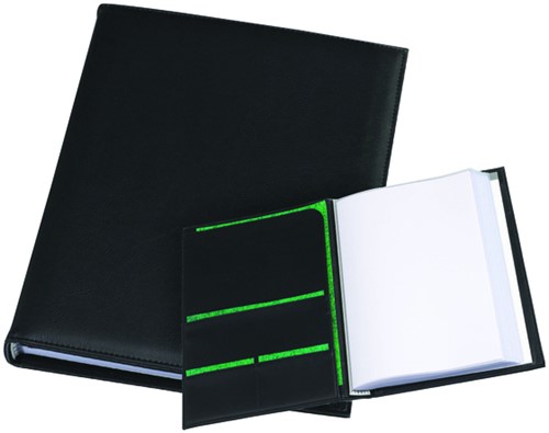 Showalbum A4 Rillstab Ambassadeur 20 tassen zwart