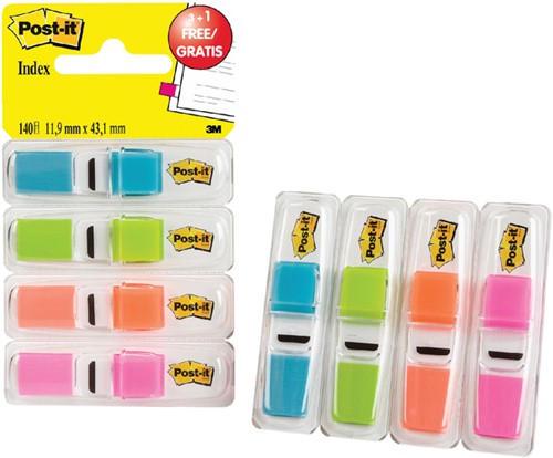 Indextabs 3M Post-it smal 6834 assorti pak/140