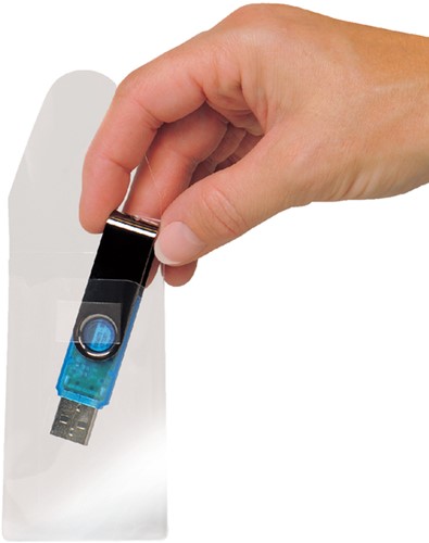 USB tas 3L 52,5x90mm + sluiting pk/10