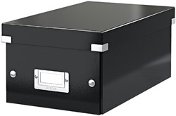 Opbergbox Leitz WOW Click & Store DVD 190x135x320mm zwart