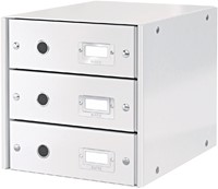 Ladenkastje Leitz WOW Click & Store 3 laden wit