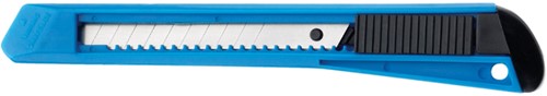 Snijmes Westcott Office 9mm met kunsstof houder blauw