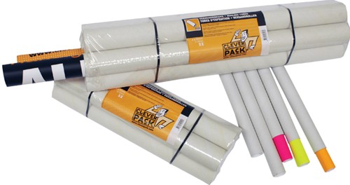 Verzendkokers 63x5cm A1 incl.doppen Cleverpack pk/5-2