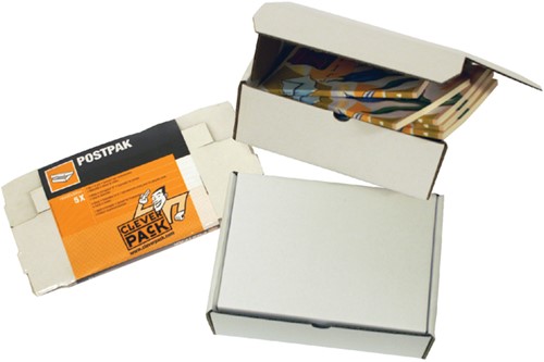 Postpakket golfkarton 220x160x90mm Cleverpack 214 pk/5-3