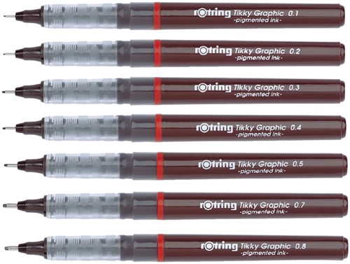 Fineliner Rotring Tikky Graphic 0.1mm-2
