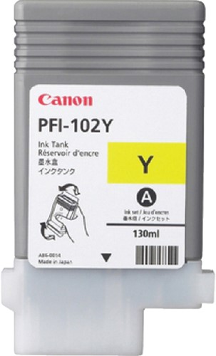 Inktcartridge Canon PFI-102Y geel