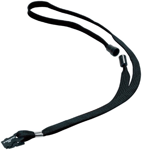 Textielkoord Durable 8119 44cm met klem zwart-2
