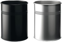 Papierbak metaal 315mm 15ltr zwart perfo-2