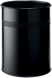 Papierbak metaal 315mm 15ltr zwart perfo