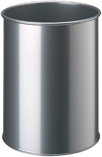 Papierbak Durable 15 liter rond zilvermetallic 